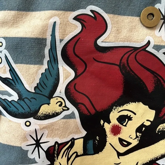 ✨Reduced DISNEY The Little Mermaid backpack - Ariel drawstring, pockets on sides - Picture 4 of 11